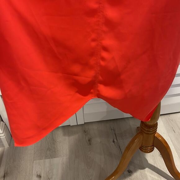 RACHEL Rachel Roy Dress in a Brilliant Orange with Pockets - Picture 7 of 13